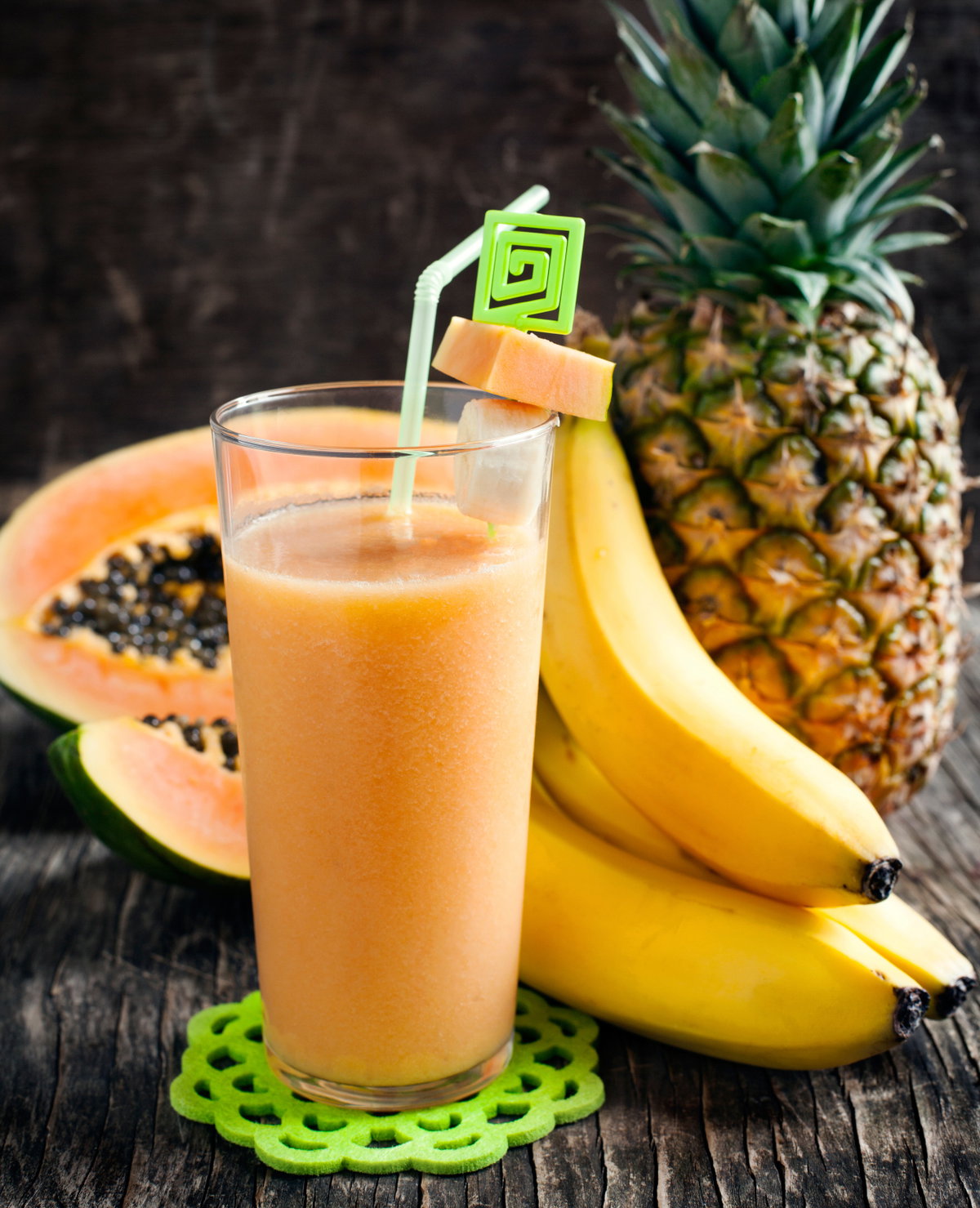 Pfirsich-Papaya-Flip