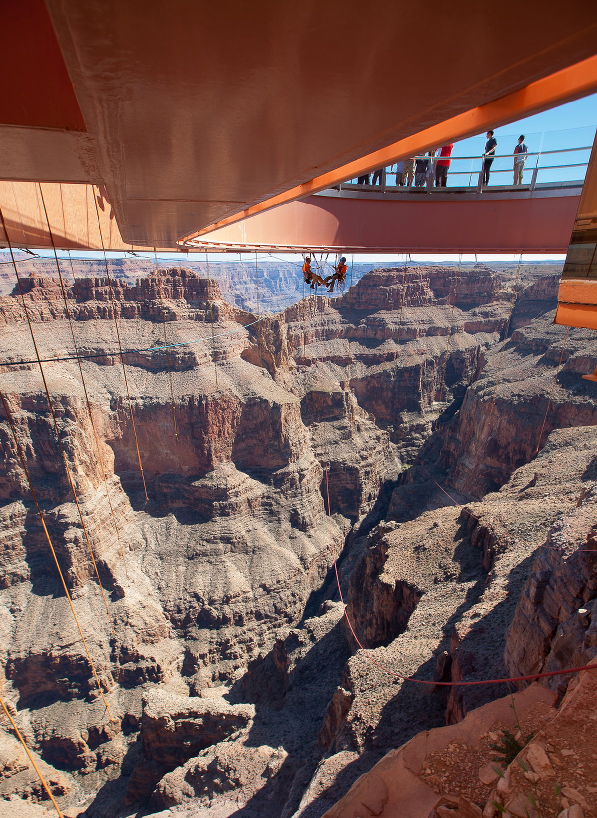1.200 Meter über dem Abgrund schwebt der Grand Canyon Skywalk