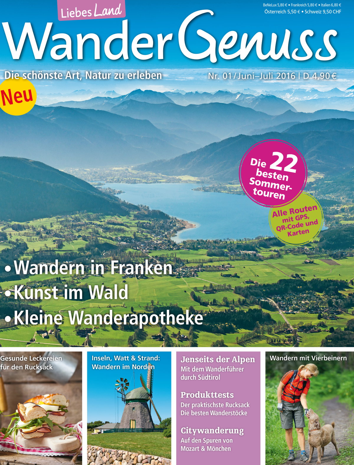 Noch mehr tolle Tipps und schöne Routen lesen Sie ab sofort in der neuen Ausgabe der WanderGenuss.