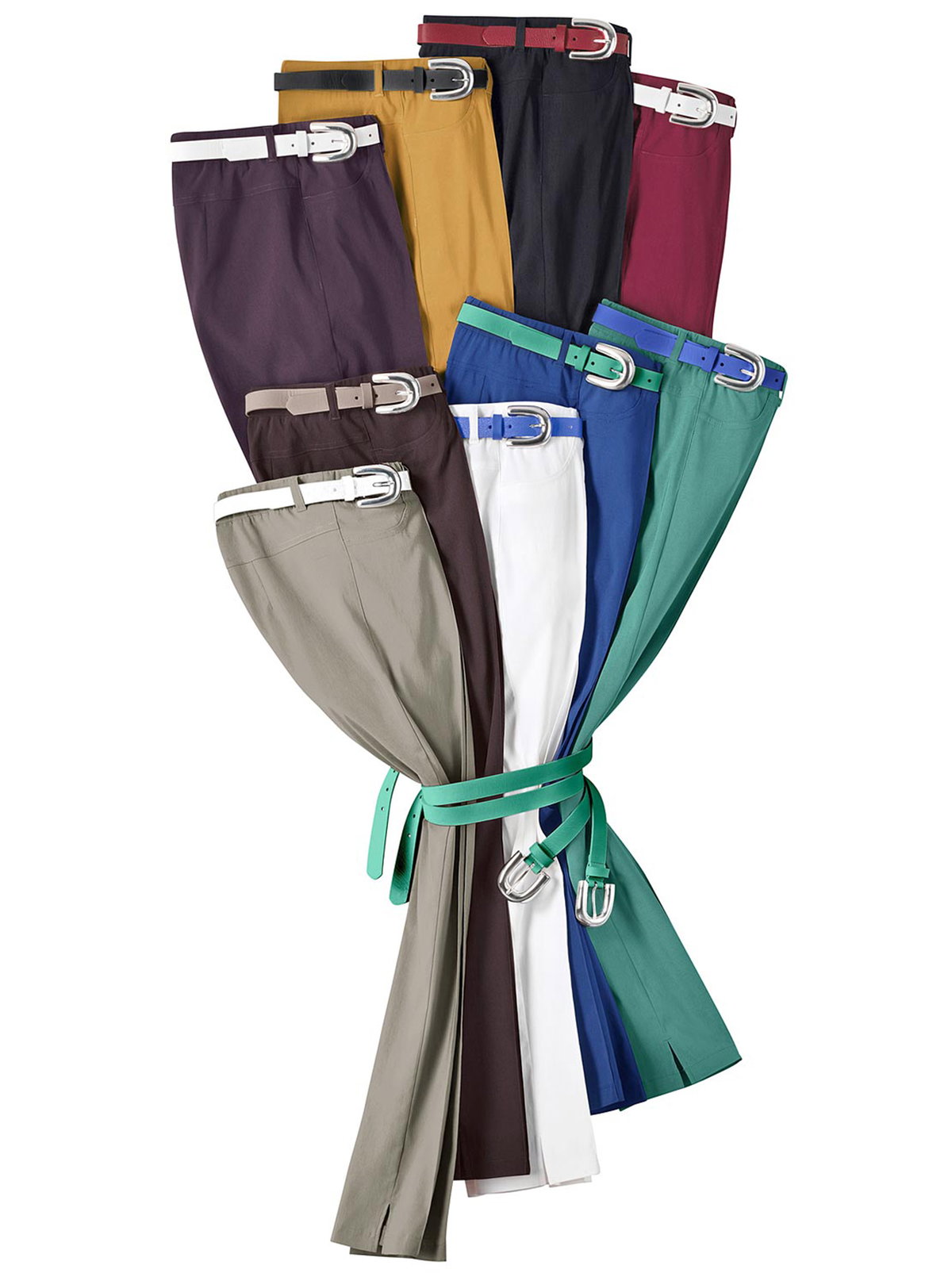 Mit bunten Gürteln verliehen Sie Ihrem Outfit Pepp