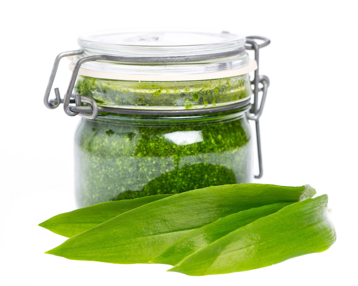 Bärlauch-Pesto lässt sich bis zu einem Jahr aufbewahren.