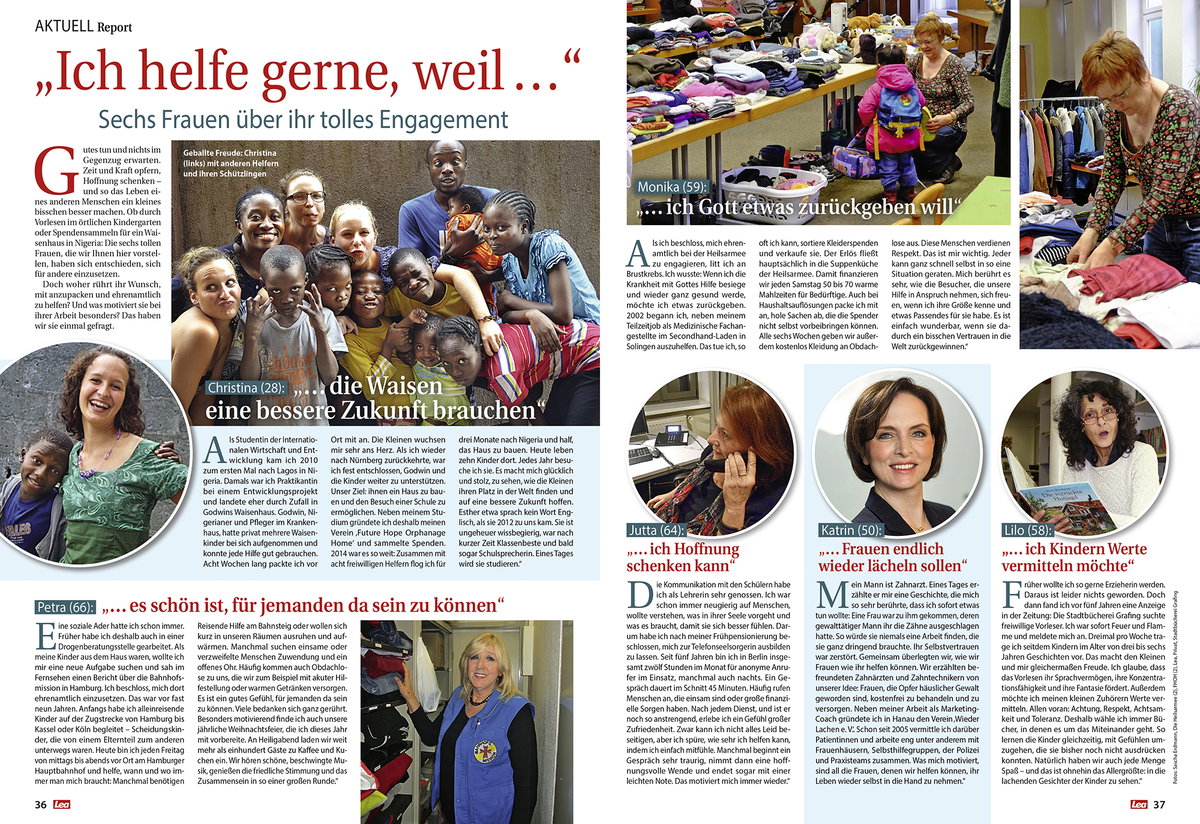 Sechs Frauen berichten über ihr tolles Engagement
