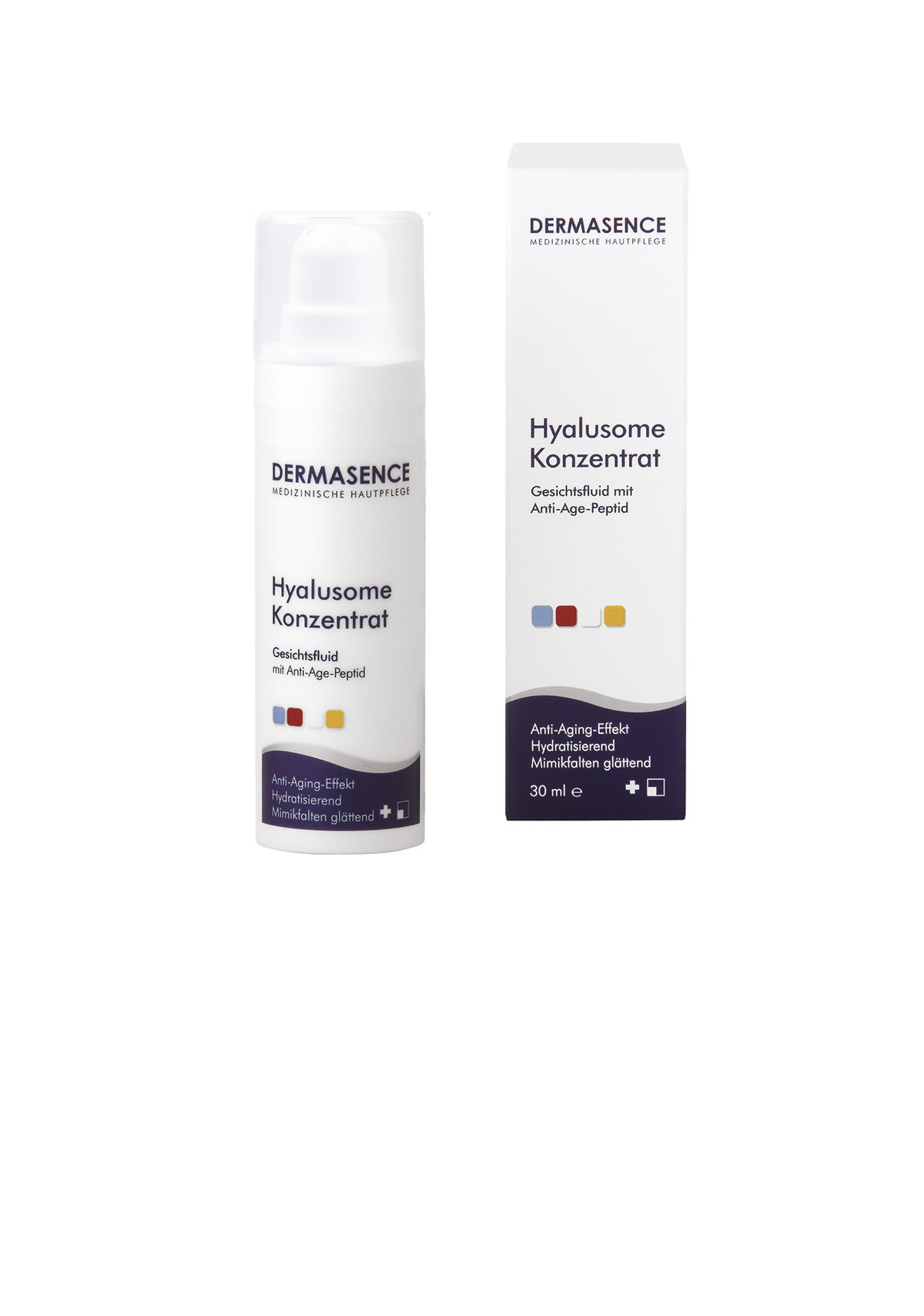 Gegen Falten: Anti-Aging-Fluid mit externem Botox-Effekt. „Hyalusome Konzentrat“ 33,50 Euro. DERMASENCE, exklusiv in der Apotheke