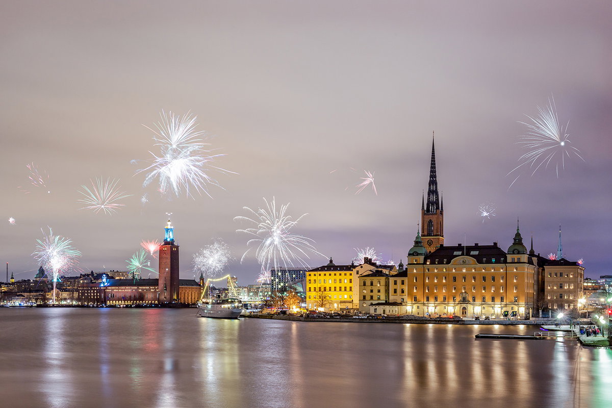 Auch im hohen Norden gibt es ein wunderschönes Silvester-Feuerwerk zu bestaunen. Wie wär's also mit einem Jahresbeschluss in Stockholm?