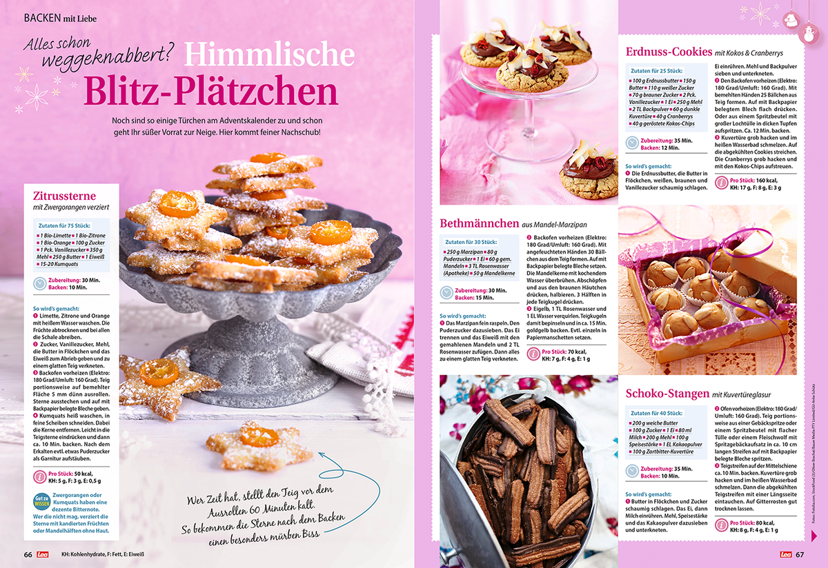 Himmlische Blitz-Plätzchen - Mit diesen Rezepten zaubern Sie im Nu leckeren Nachschub für die Vorweihnachtszeit.