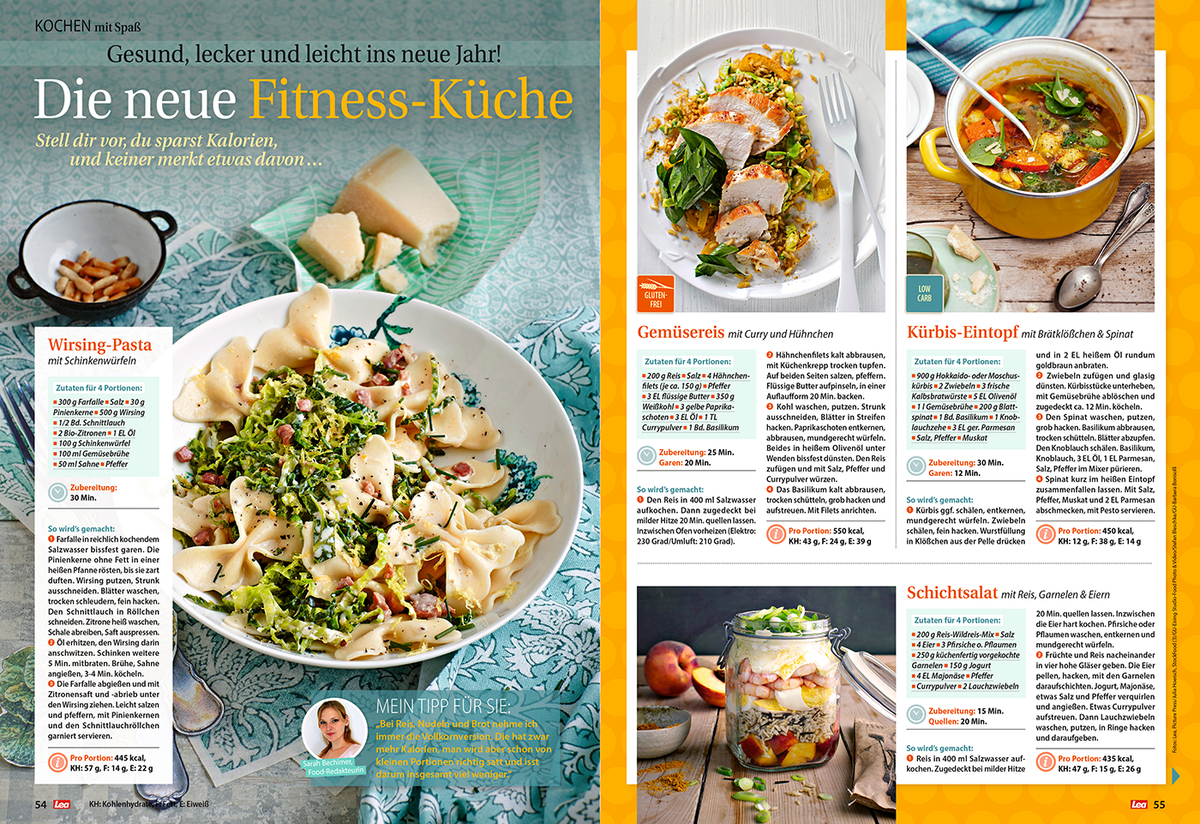 Kalorien sparen und trotzdem schlemmen mit der neuen Fitness-Küche