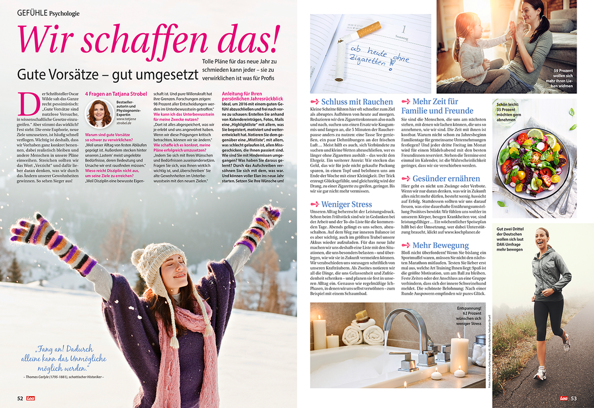 Nächstes Jahr wird alles anders! So setzen Sie Ihre guten Vorsätze fürs neue Jahr auch wirklich um.