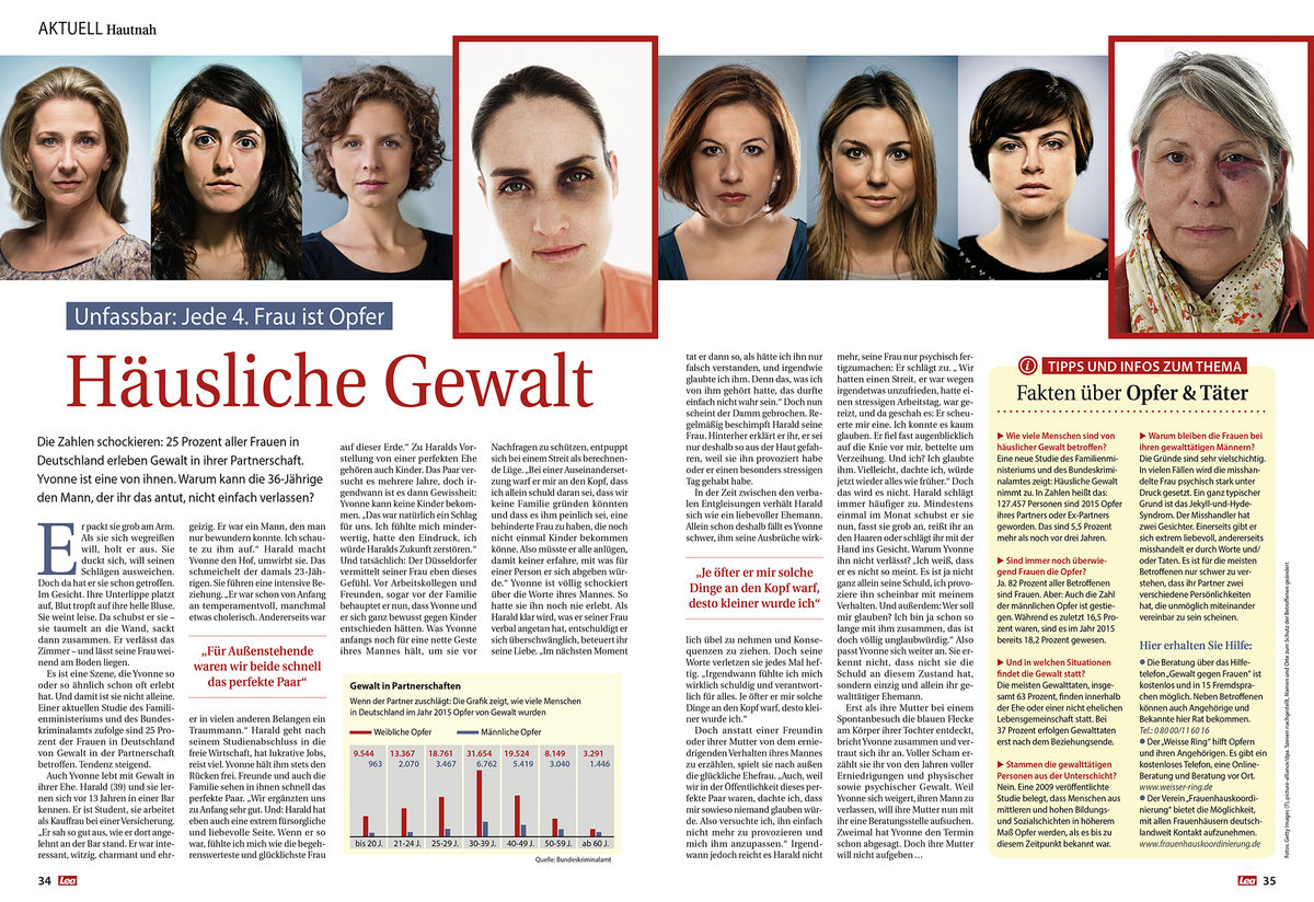 25 % aller Frauen erleben häusliche Gewalt