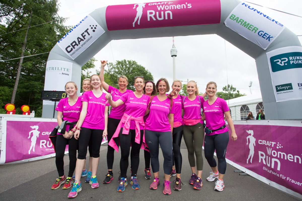 Frauen laufen den Barmer Women's Run
