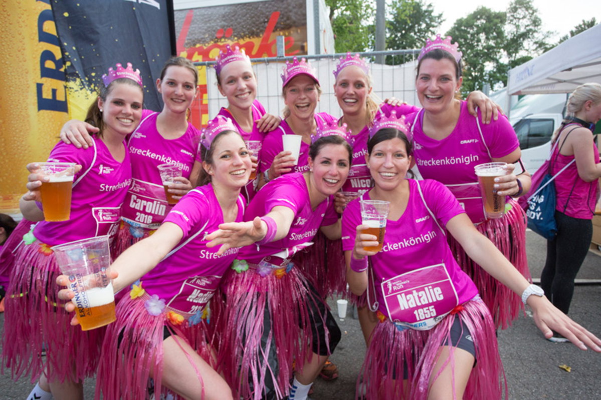 Frauen feiern ihren Run