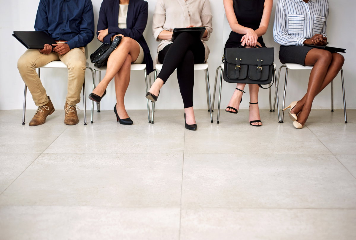 Arbeitnehmer warten auf Vorstellungsgespräch