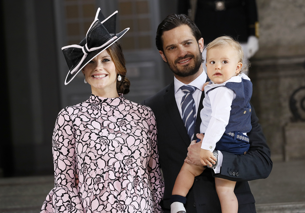 Prinzessin Sofia und Prinz Carl Philip mit ihrem Sohn Alexander