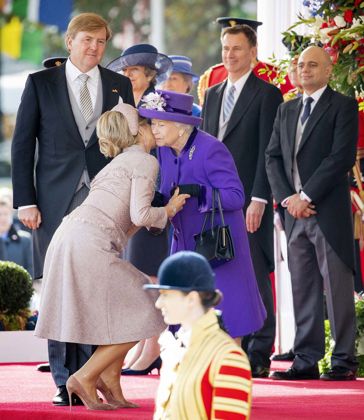 Königin Máxima begrüßt die Queen Staatsbesuch am 23. und 24 Oktober 2018