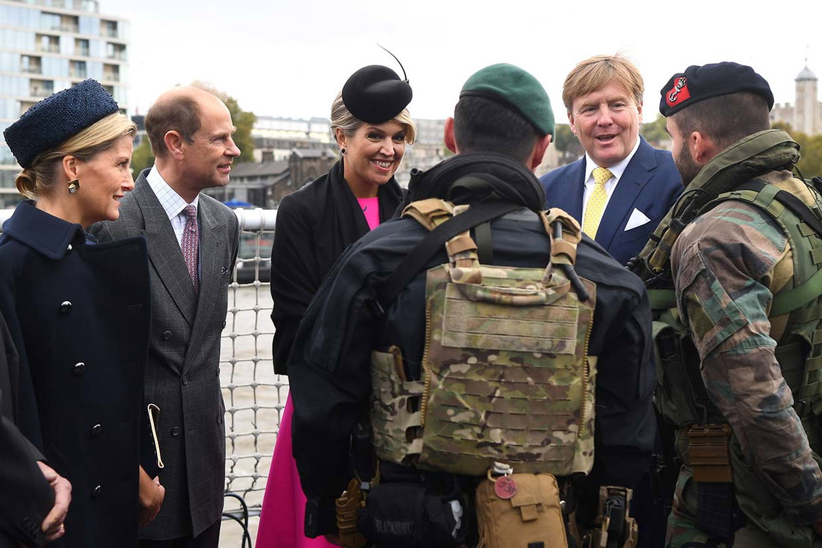 Das niederländische Königspaar Besuch auf dem Patrouillenboot Zr. Ms. Zeeland