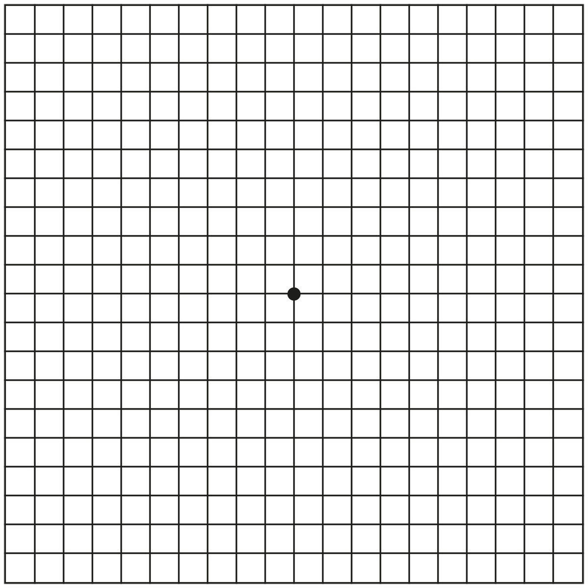 Mit dem Amsler-Gitter-Test können Sie Ihre Augen testen