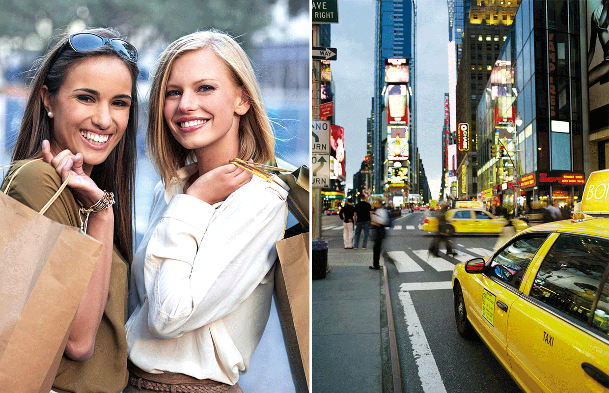 Win now! 4-day shopping trip to New York City or €5,000 in cash