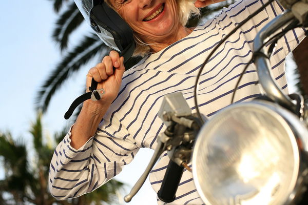Spätes Glück: Constanze hat sich mit 51 Jahren ein Motorrad gekauft