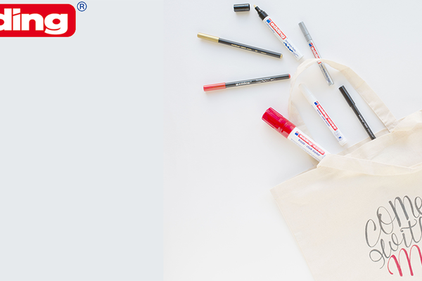 Handlettering : Décorer un sac en jute