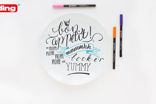 Tutoriel Handlettering : Décorez la porcelaine avec une belle écriture