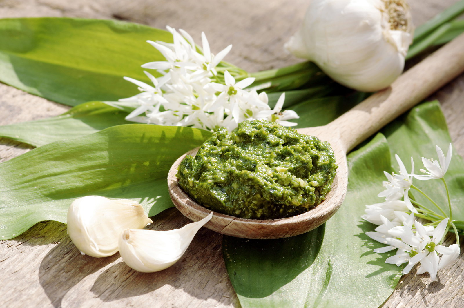 Wonderfully spicy: spring pesto 3x different