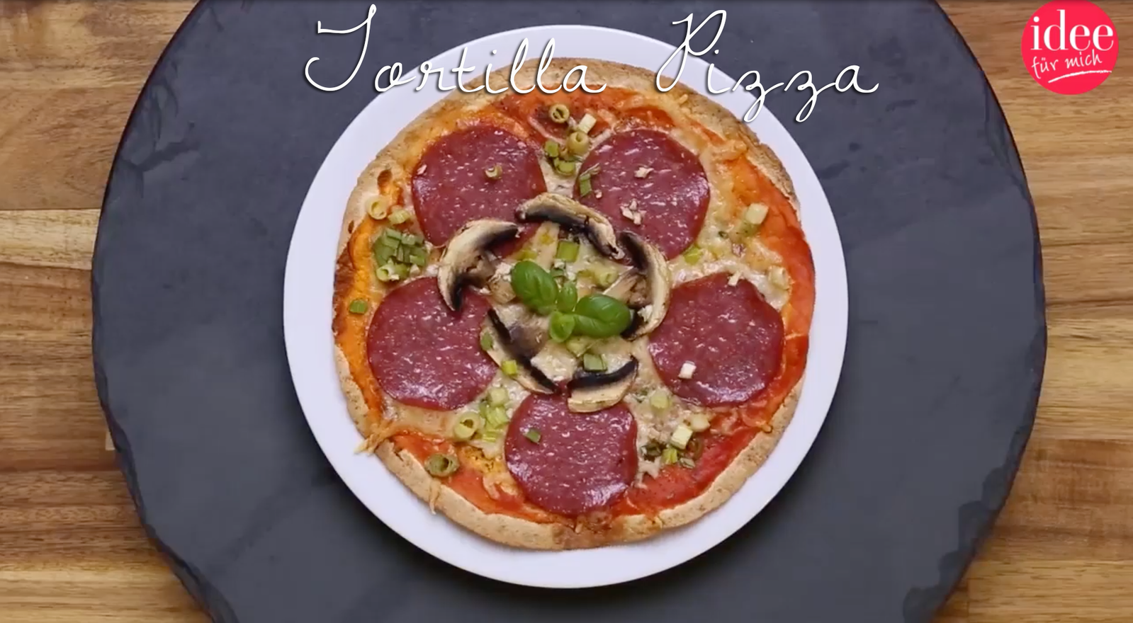 Tortilla pizza: so simple, so delicious