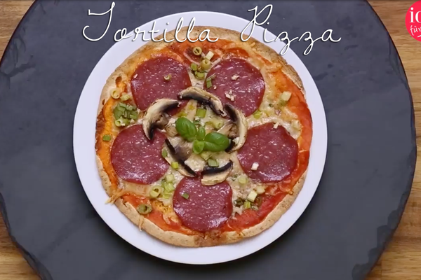 Tortilla pizza: so simple, so delicious