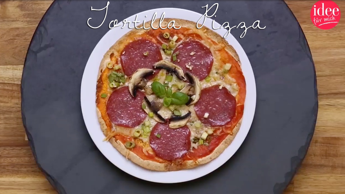 Tortilla pizza: çok basit, çok lezzetli