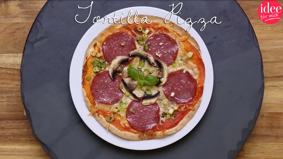 Tortilla pizza: so simple, so delicious