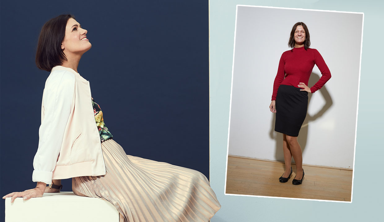 Big makeover: "Yes, I think I look great today!"
