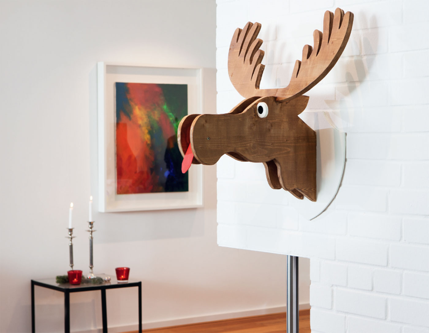DIY instructions: Elmo the moose wall decoration