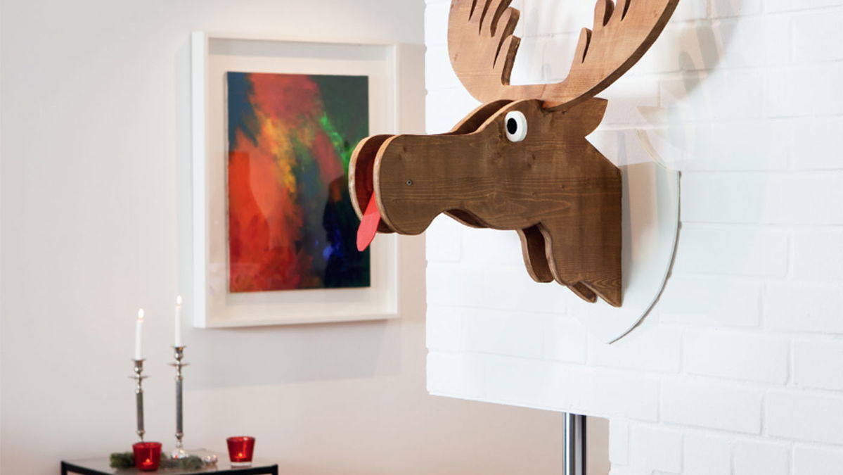 DIY instructions: Elmo the moose wall decoration