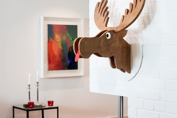 DIY instructions: Elmo the moose wall decoration