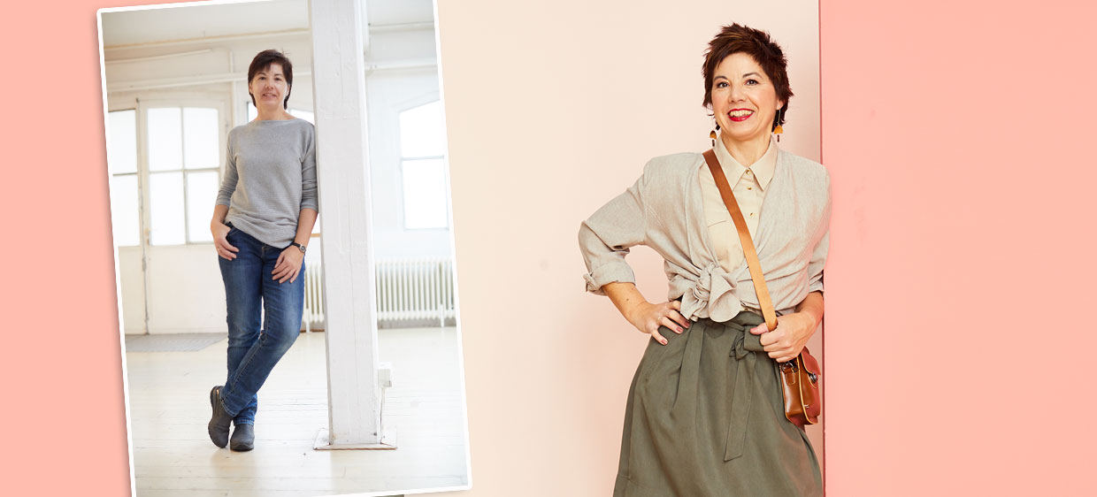 Stor makeover: Karin stråler i et nyt, friskt look