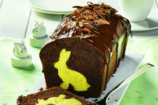 The new favorite recipe for the Easter holidays: Easter bunny cake with cocoa icing