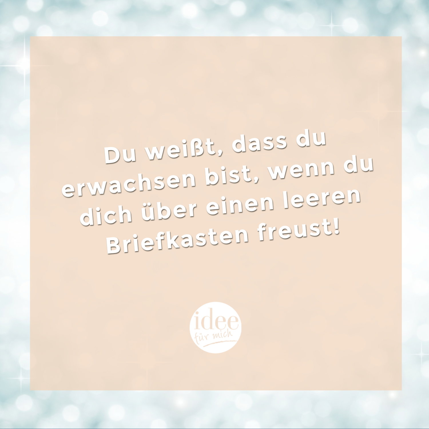 Inspiration des Tages für Dezember 2020