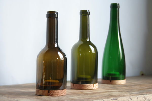 Old glass as decoration