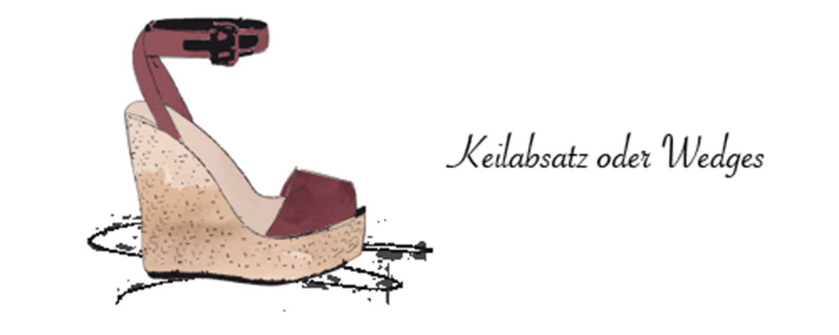 Keilabsatz oder Wedges